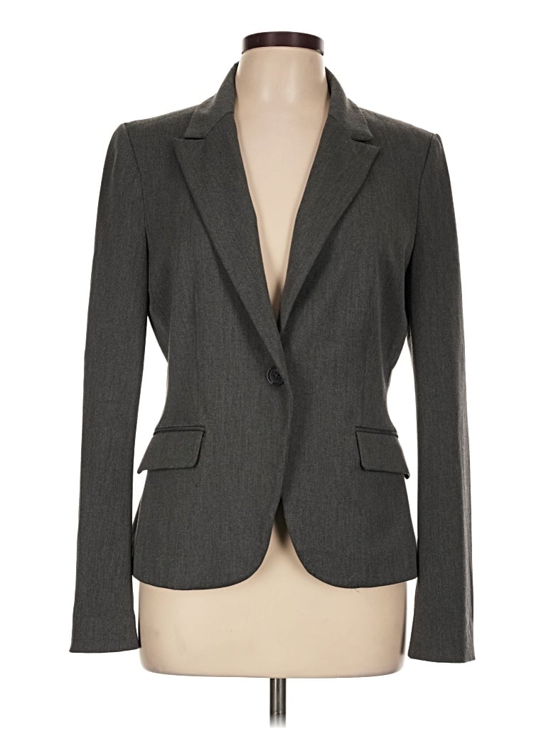 Pre-owned Express Blazer Jacket In Gray
