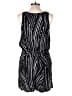 Merona 100% Rayon Stripes Black Romper Size L - photo 2