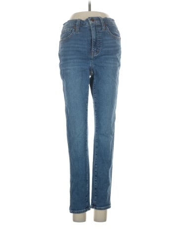 Madewell 10" High-Rise Skinny Crop Jeans in Bradfield Wash (view 1)