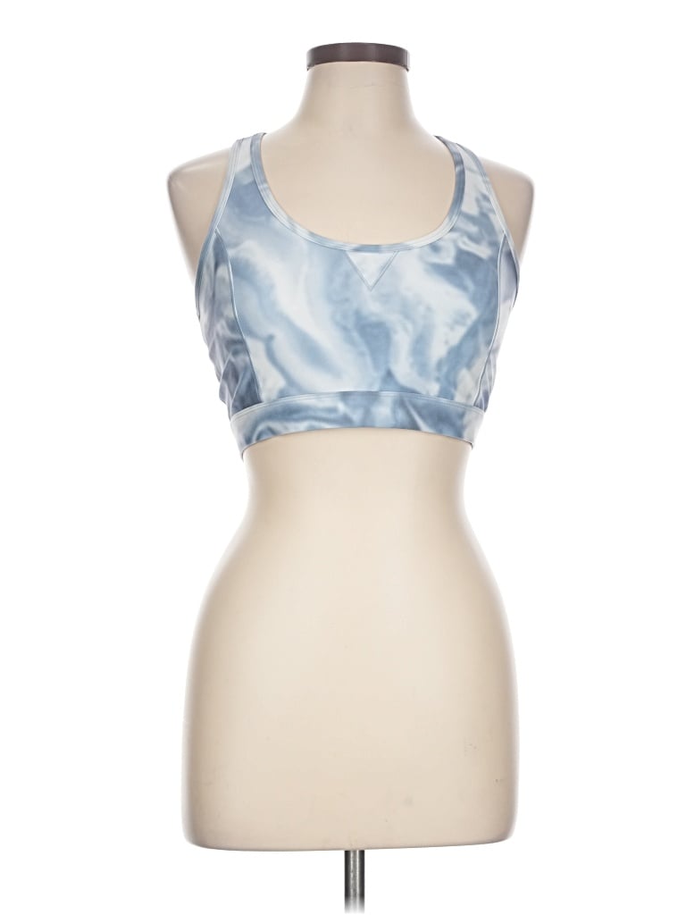 Pre-owned Summersalt Tank Top Blue Halter Neckline Tops