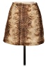 A. Byer Animal Print Tan Casual Skirt Size 7 - photo 2