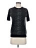 Iris & Ink Black Short Sleeve Top Size S - photo 1