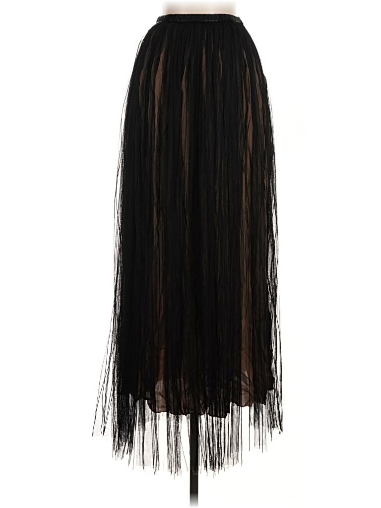 Pre-owned Massimo Dutti Formal Skirt In Black