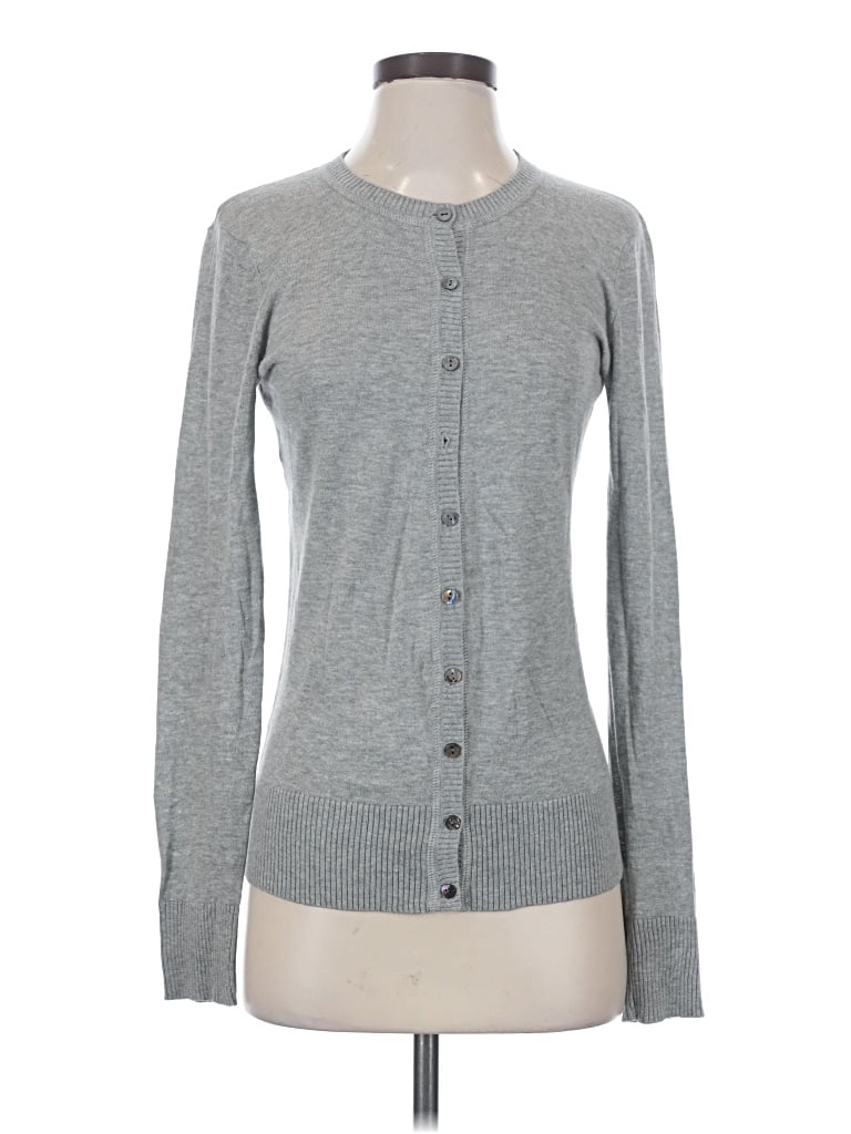 Pre-owned Bcbgmaxazria Cardigan Sweater In Gray