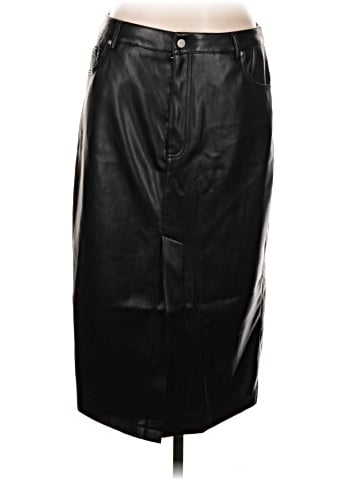 7 For All Mankind Faux Leather Skirt (view 1)