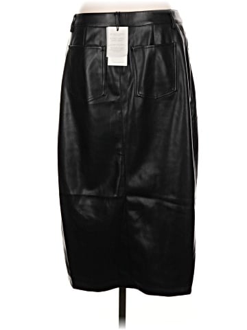 7 For All Mankind Faux Leather Skirt (view 2)