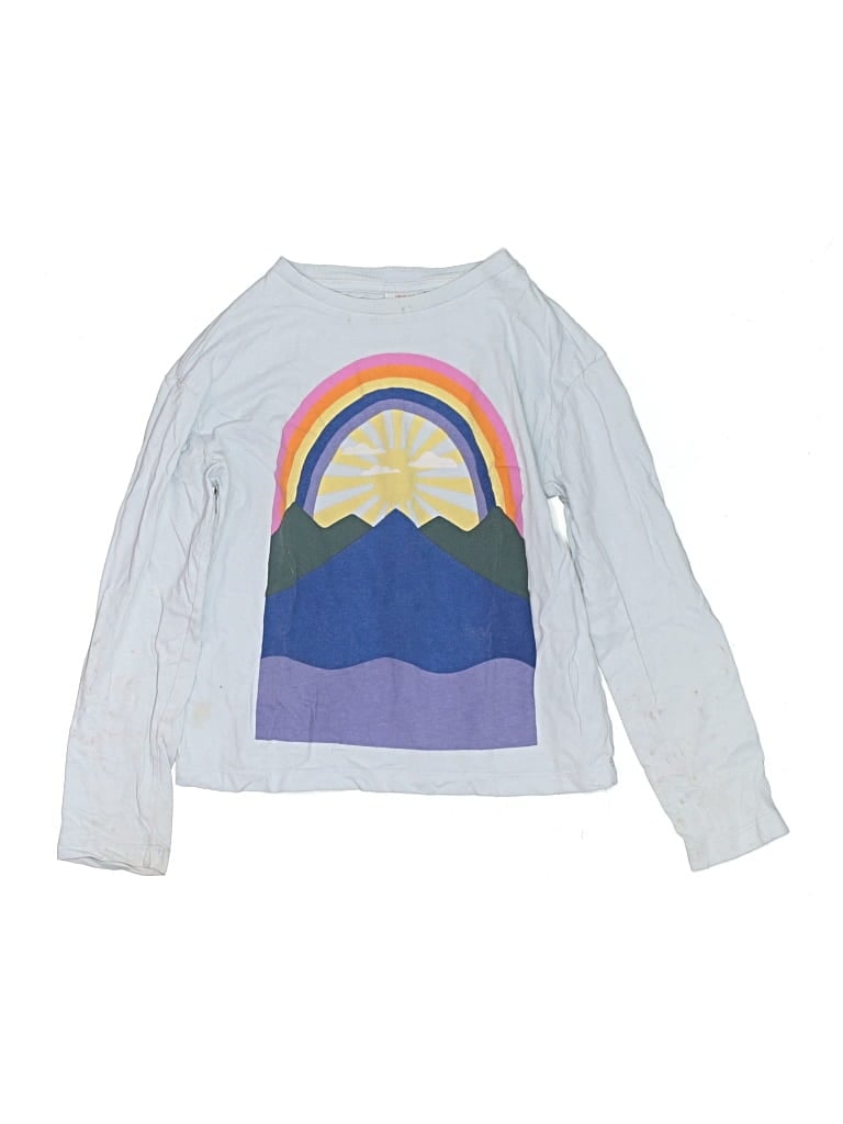 Pre-owned Hanna Andersson Kids' Long Sleeve T-shirt In Blue
