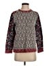 Tory Burch 100% Pima Cotton Paisley Red Pullover Sweater Size S - photo 1