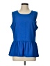 Ann Taylor LOFT Outlet Blue Sleeveless Blouse Size L - photo 1