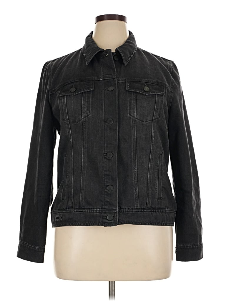 Pre-owned Old Navy Denim Jacket In Black