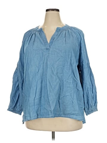 Caslon 3/4 Sleeve Blouse (view 1)