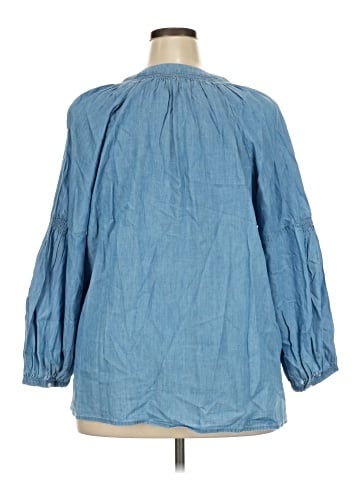 Caslon 3/4 Sleeve Blouse (view 2)