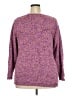 J.Jill Tweed Purple Pullover Sweater Size 2X - photo 2