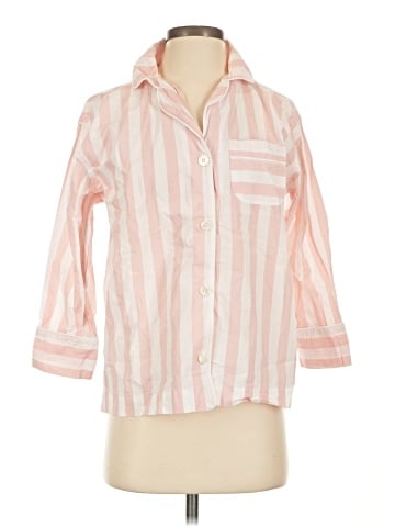 Serena & Lily 3/4 Sleeve Button-Down Shirt (view 1)