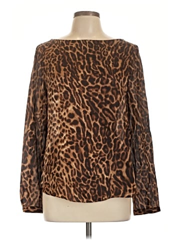 Lauren by Ralph Lauren Long Sleeve Silk Top (view 1)