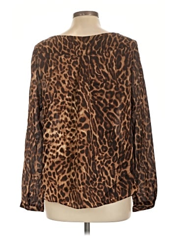 Lauren by Ralph Lauren Long Sleeve Silk Top (view 2)