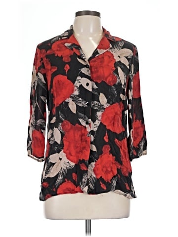 Rena Rowan 3/4 Sleeve Silk Top (view 1)