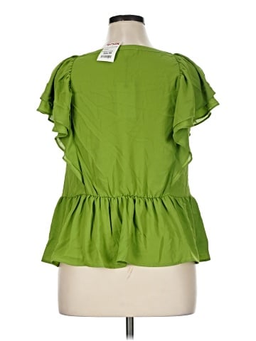 Rose + Olive Short Sleeve Blouse (view 2)