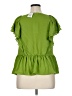 Rose + Olive 100% Polyester Green Short Sleeve Blouse Size 1X - photo 2