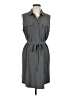 Eddie Bauer Solid Gray Casual Dress Size L - photo 1