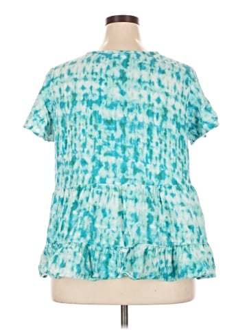 Terra & Sky Short Sleeve Blouse (view 2)