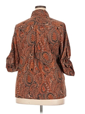 Notations 3/4 Sleeve Button-Down Shirt (view 2)