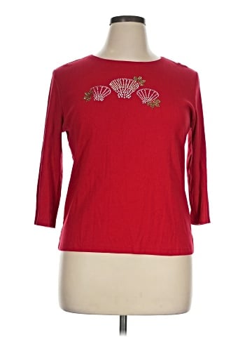 Karen Scott 3/4 Sleeve Top (view 1)