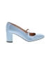 J.Crew 100% Leather Color Block Blue Heels Size 10 1/2 - photo 1