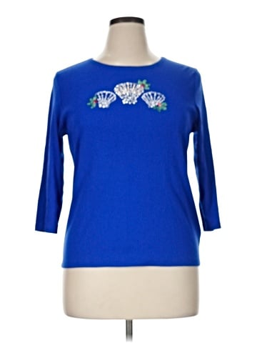 Karen Scott 3/4 Sleeve Top (view 1)