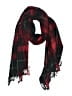 Unbranded Plaid Burgundy Scarf One size - photo 1