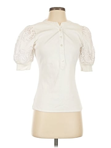 White House Black Market Short Sleeve Blouse (view 1)
