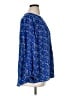 T Tahari 100% Polyester Blue 3/4 Sleeve Blouse Size 1X - photo 4