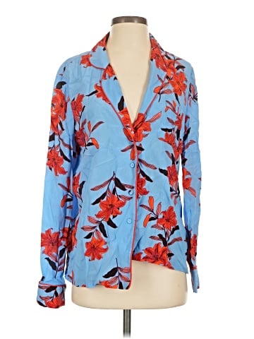 Diane von Furstenberg Long Sleeve Blouse (view 1)