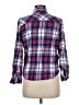 Basic Editions 100% Cotton Plaid Pink Long Sleeve Button-Down Shirt Size M - photo 2