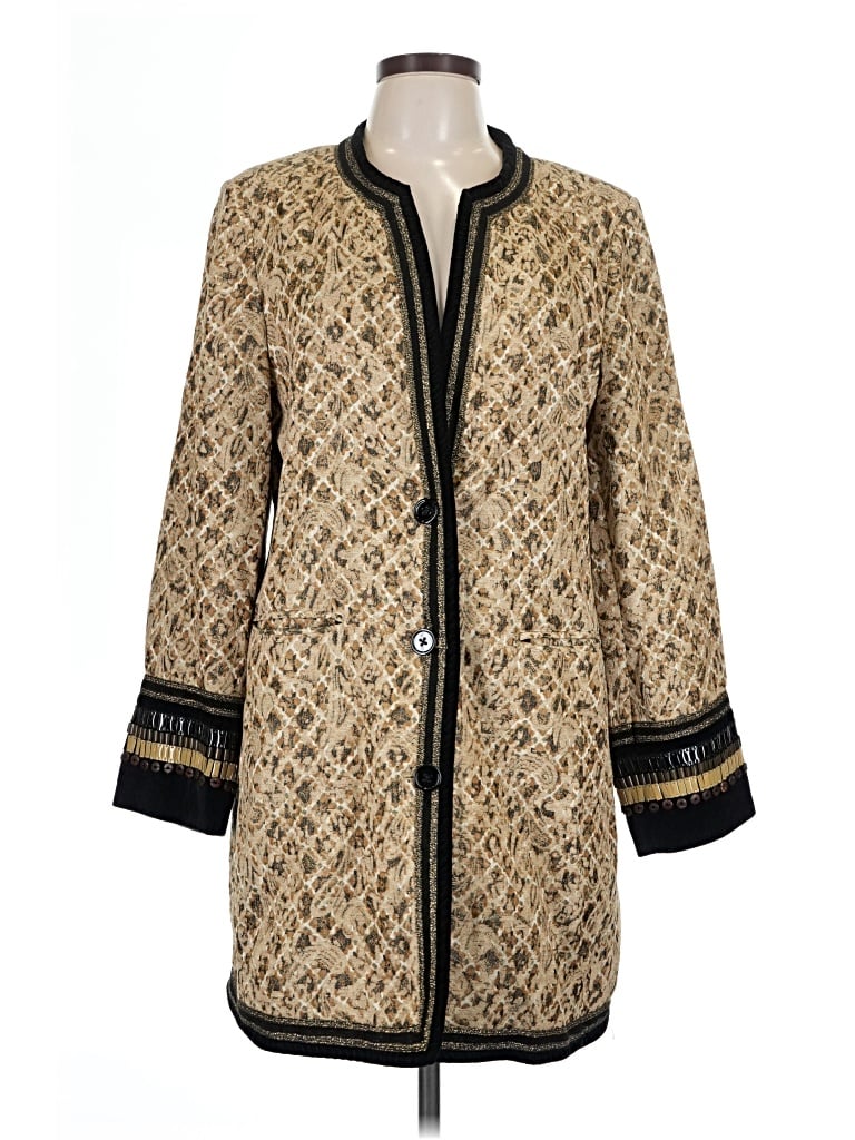 Pre-owned Chico's Coat In Gold