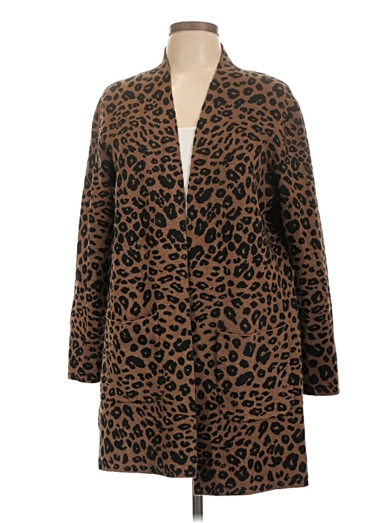Pre-owned Ruby Rd. Cardigan Sweater In Brown