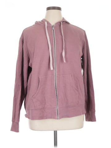 Peace Love World Zip Up Hoodie (view 1)