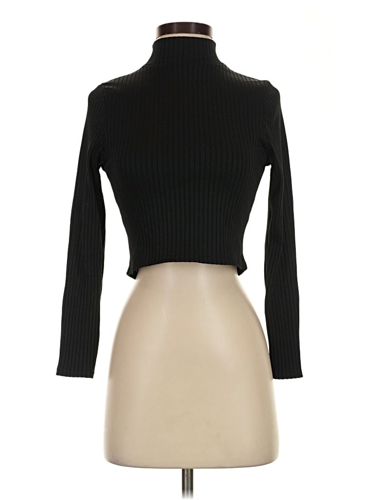 Pre-owned Prettylittlething Turtleneck Sweater In Black