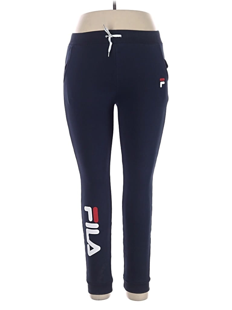 Pre-owned Fila Active Pants In Blue