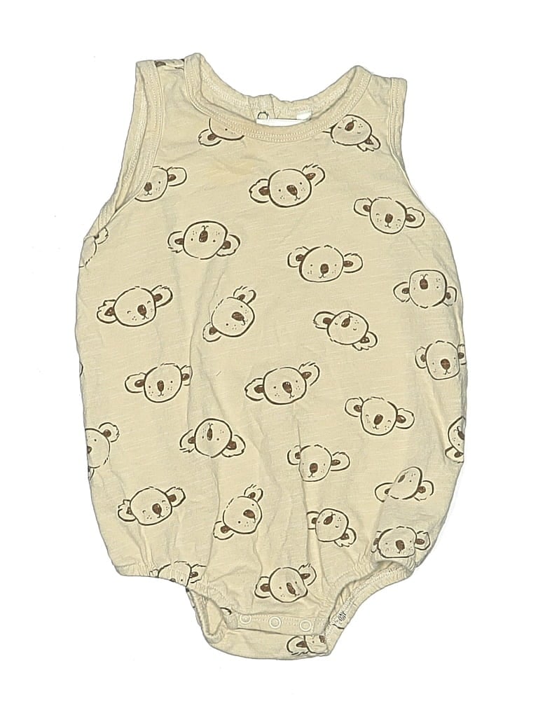Pre-owned Rylee + Cru Babies' Short Sleeve Onesie In Ivory
