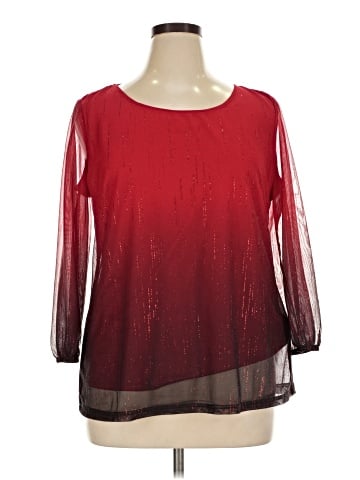 Sara Michelle 3/4 Sleeve Blouse (view 1)