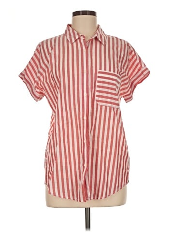 CALVIN KLEIN JEANS Short Sleeve Button-Down Shirt (view 1)