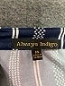 Always Indigo Stripes Blue Short Sleeve Blouse Size M - photo 7