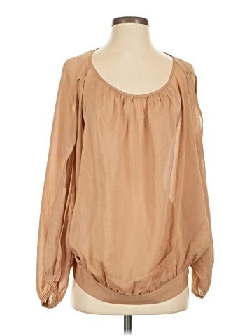 Marc by Marc Jacobs Long Sleeve Silk Top (view 1)