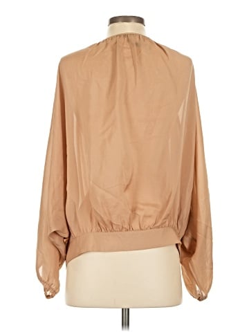 Marc by Marc Jacobs Long Sleeve Silk Top (view 2)
