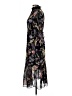 Unbranded 100% Polyester Floral Black Cocktail Dress Size L - photo 5