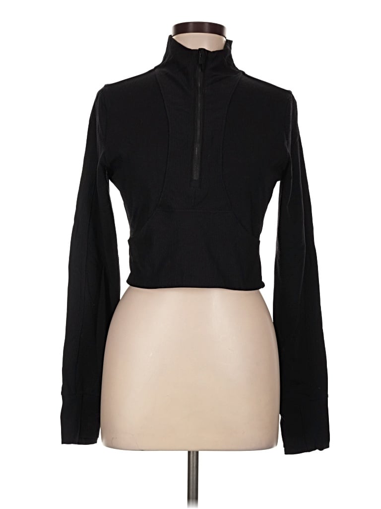 Pre-owned 90 Degree By Reflex Fleece Jacket In Black