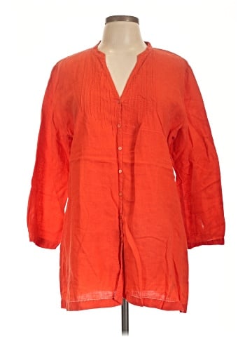 Eileen Fisher 3/4 Sleeve Button-Down Shirt (view 1)
