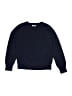 Crewcuts 100% Cotton Solid Blue Pullover Sweater Size 6 - 7 - photo 1