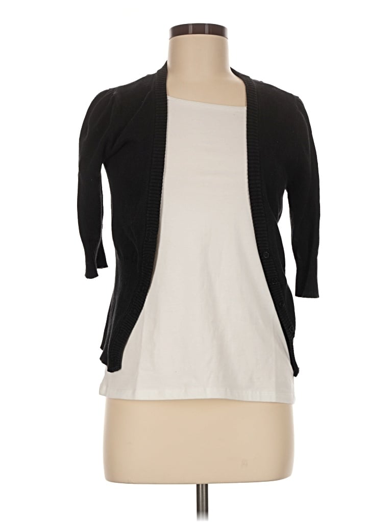 Pre-owned Iz Byer Cardigan Sweater In Black